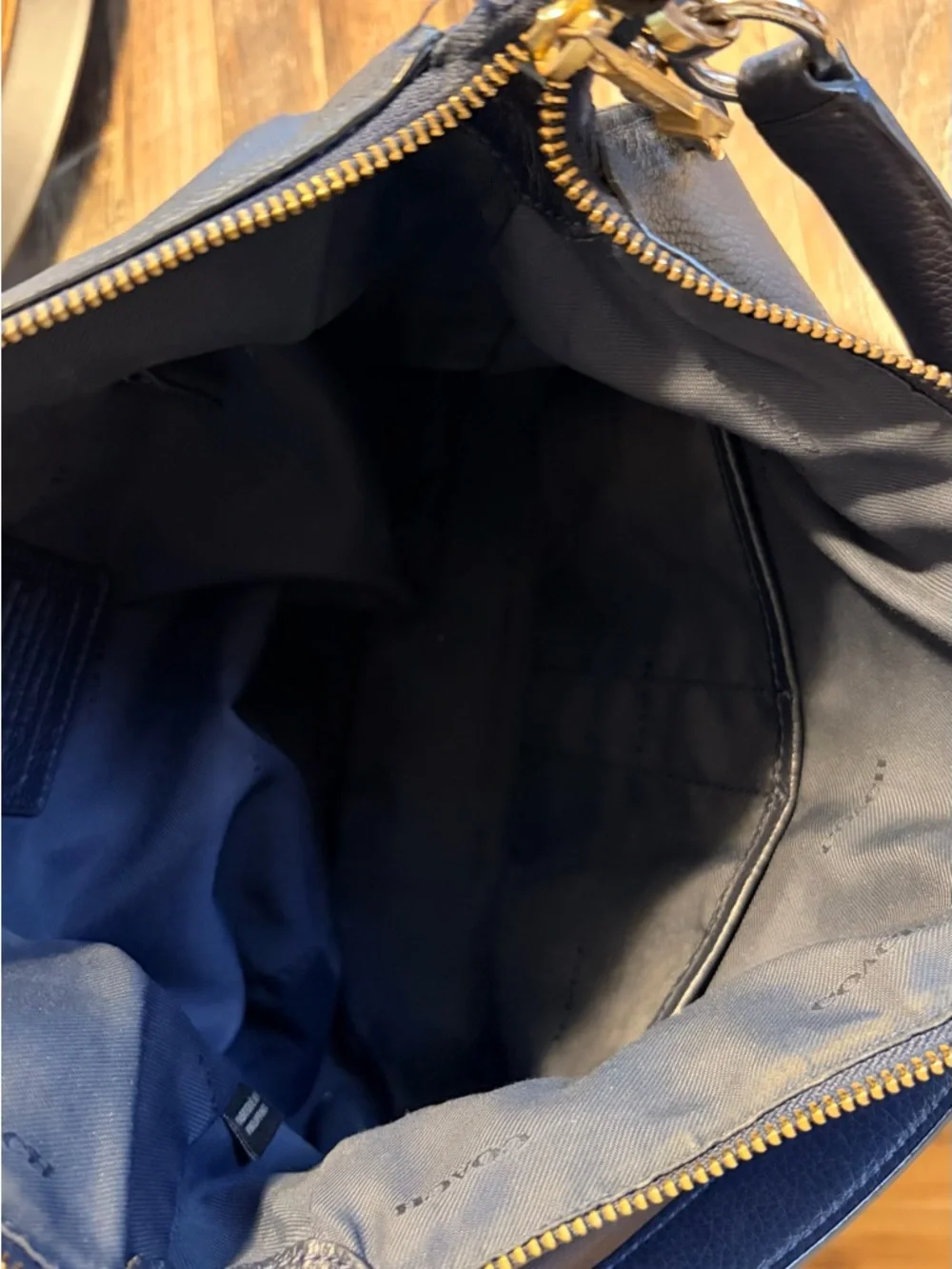 Coach‎ Turnlock Hobo Bag - Navy/Gold